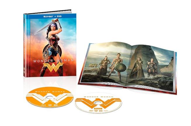 DVD e Digibook del film Wonder Woman in uscita il 12 ottobre Una immagine del Digibook e DVD di Wonder Woman film di Patty Jenkins