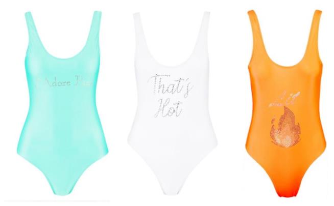 Costumi da bagno interi di moda per l'estate 2018 Color block e con stampe frontali, i costumi da bagno di tendenza per l'estate 2018