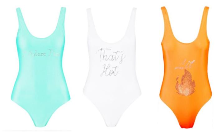 Costumi da bagno interi di moda per l'estate 2018 Color block e con stampe frontali, i costumi da bagno di tendenza per l'estate 2018