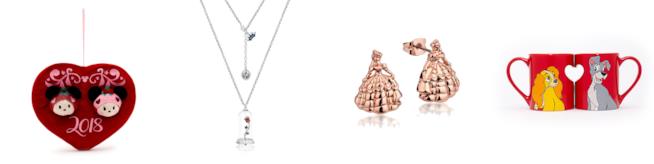Regali di San Valentino firmari Disney Dcorazioni, gioielli e tazze Disney per San Valentino