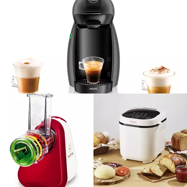 Prodotti per la casa e la cucina, per la Festa della Mamma Macchina per caffè Nescafé, tritatutto Moulinex e macchina per il pane Moulinex