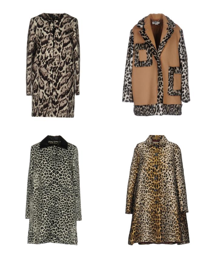 Cappotti oversize fantasia animalier di moda per l'autunno inverno 2018-19 Cappotti fantasia maculata di tendenza per l'A/I 2018-19