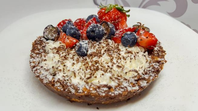 Crostatina senza cottura Dolcetto con frutta fresca