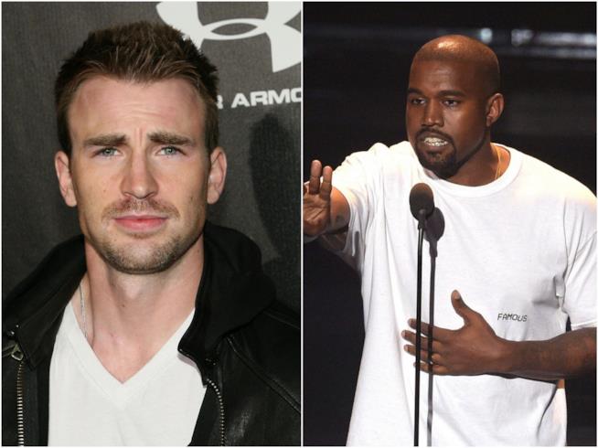 Chris Evans attacca Kanye West su Twitter Chris Evans e Kanye West