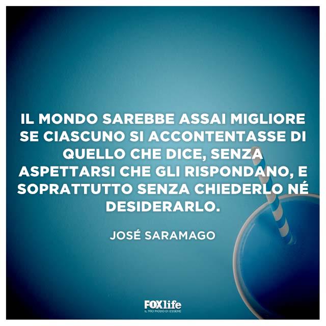 Citazione Saramago Bicchiere blu