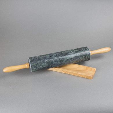 Mattarello in marmo grigio scuro