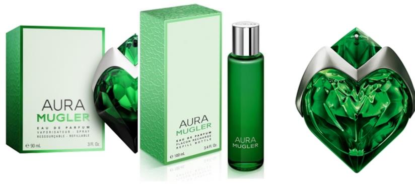 Aura di Mugler: i formati della nuova eau de parfum Aura, l'eau de parfum di Thierry Mugler