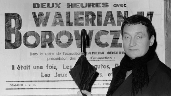 Il regista Walerian Borowczyk Una foto d'archivio di