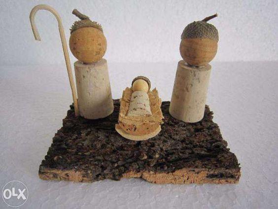 Presepe di sughero Mini presepe fai da te