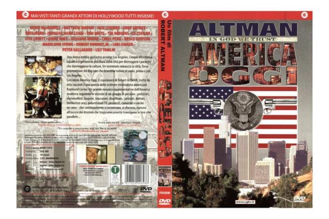 America Oggi un film di Robert Altman con Frances McDormand La cover del DVD di America Oggi, regia di Robert Altman