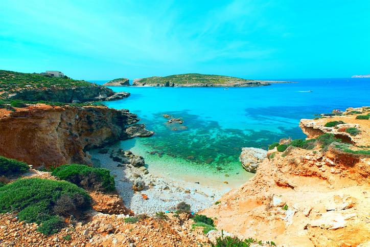 Comino Le acque trasparenti della Blue Lagoon di Comino