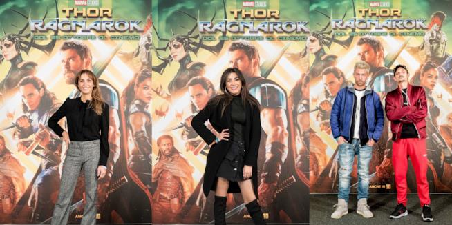 Bendetta Parodi, Bouchra, Danti e Fabio Rovazzi Bendetta Parodi, Bouchra, Danti e Fabio Rovazzi all'anteprima di Thor: Ragnarok