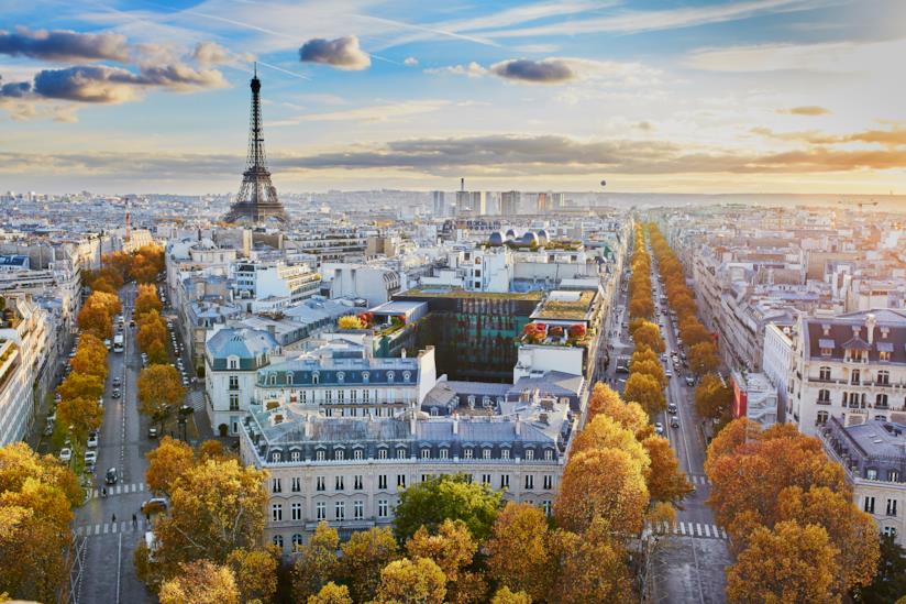 Parigi I viali alberati di Parigi in Autunno