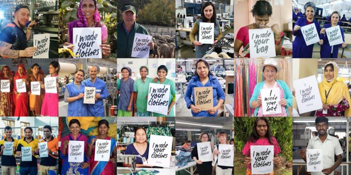 Campagna Fashion Revolution I made your clothes, le persone