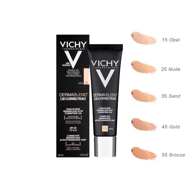 Vichy Dermablend 3D Fondotinta Correttore Fondotinta Vichy Dermablend 3D