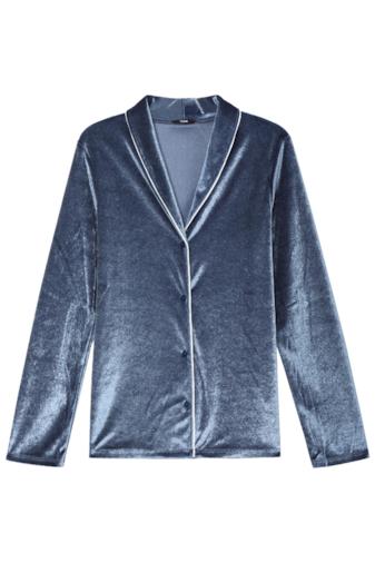 Maglia manica lunga in velluto