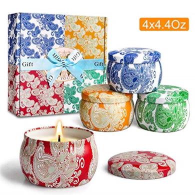 Set con 4 candele profumate