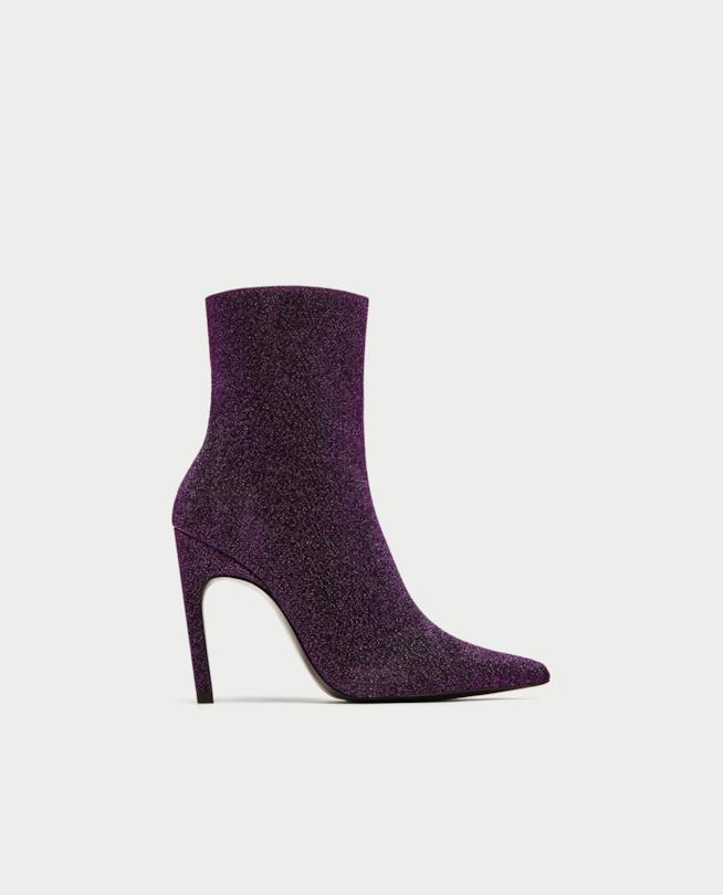 Stivaletti viola Zara da regalare a Natale Stivaletti viola Zara per Natale