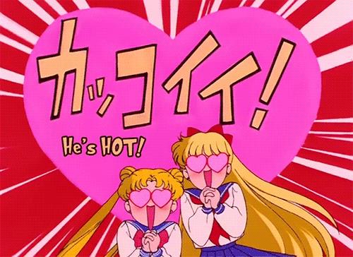 Bunny e Marta Una scena di Sailor Moon