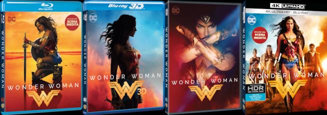 Le edizioni Home Video di Wonder Woman quattro edizioni home video di Wonder Woman