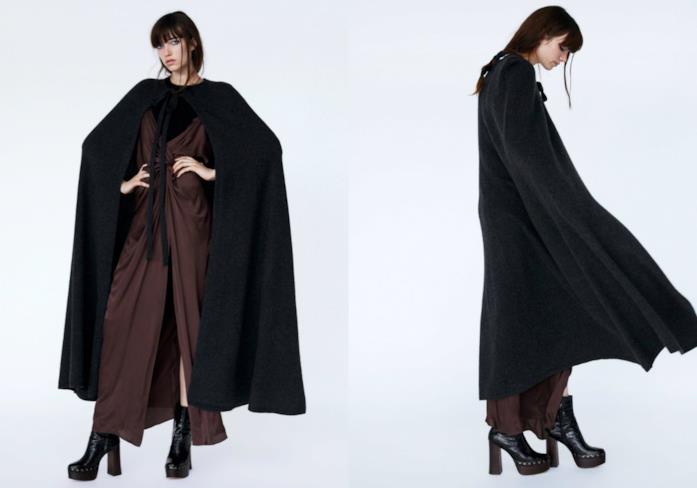 Poncho super elegante per l'inverno 2018 Poncho di tendenza per l'inverno 2018