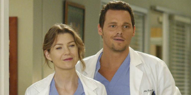 Meredith e Alex in Grey's Anatomy Meredith e Alex in un'immagine da Grey's Anatomy