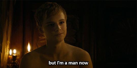 Tommen Tommen dice che è un uomo