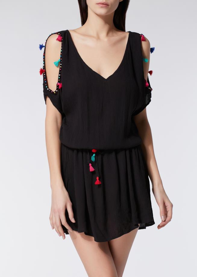 Vestito con nappine Vestito con nappine nero Calzedonia