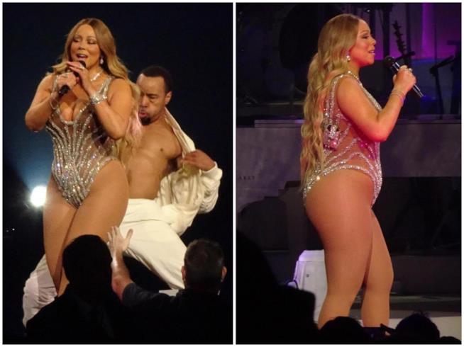 Mariah Carey fa discutere a Las Vegas con le sue curve extra Mariah Carey durante lo show di Las Vegas