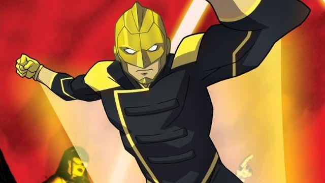 The Ray, il personaggio della DC comics Un'immagine dei fumetti DC con il supereroe The Ray