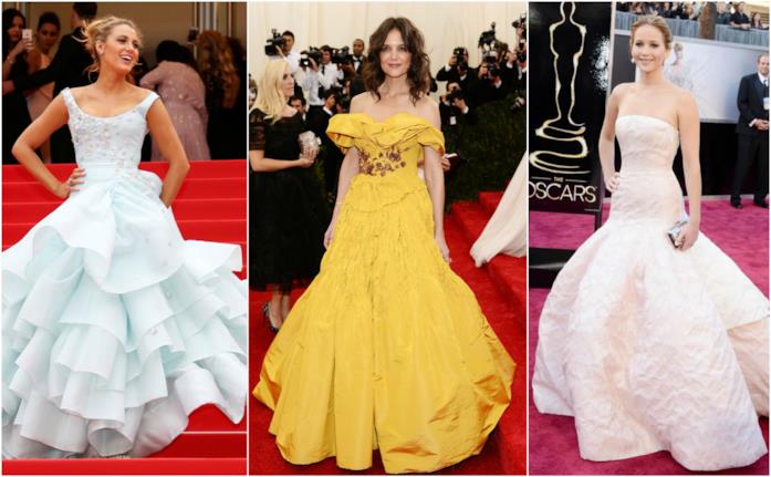 Blake Lively, Katie Holmes e Jennifer Lawrence come le principesse Disney Le attrici che indossano abiti simili alle principesse Disney