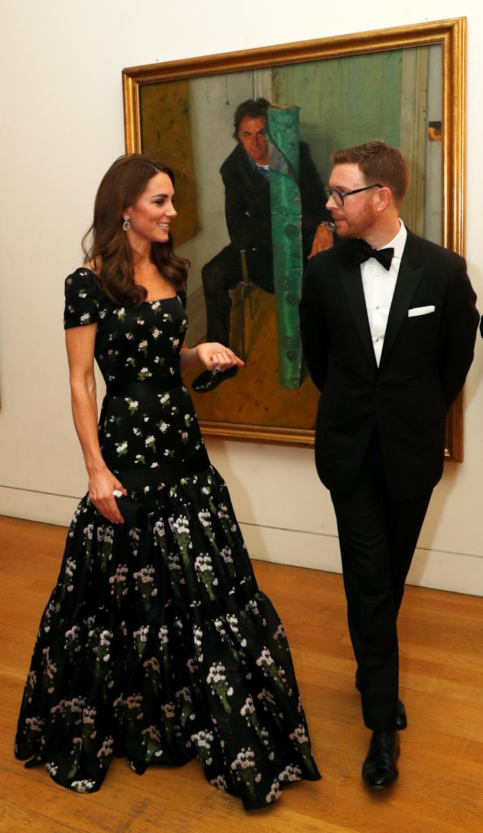 Kate Middleton e Nicholas Cullinan Kate Middleton e Nicholas Cullinan, Direttore del National Portrait Gallery