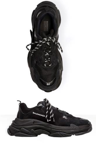 Sneakers Triple S - total black