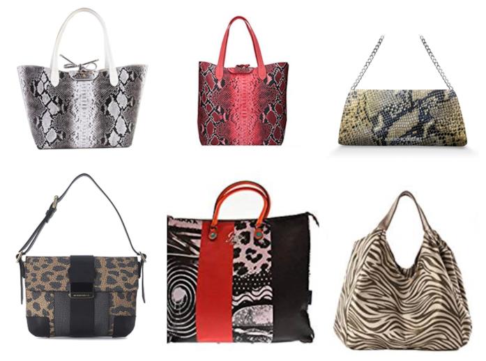 Borse pitonate, maculate e zebrate di moda per l'A/I 2018-2019 Borse animalier di tendenza per l'autunno 2018