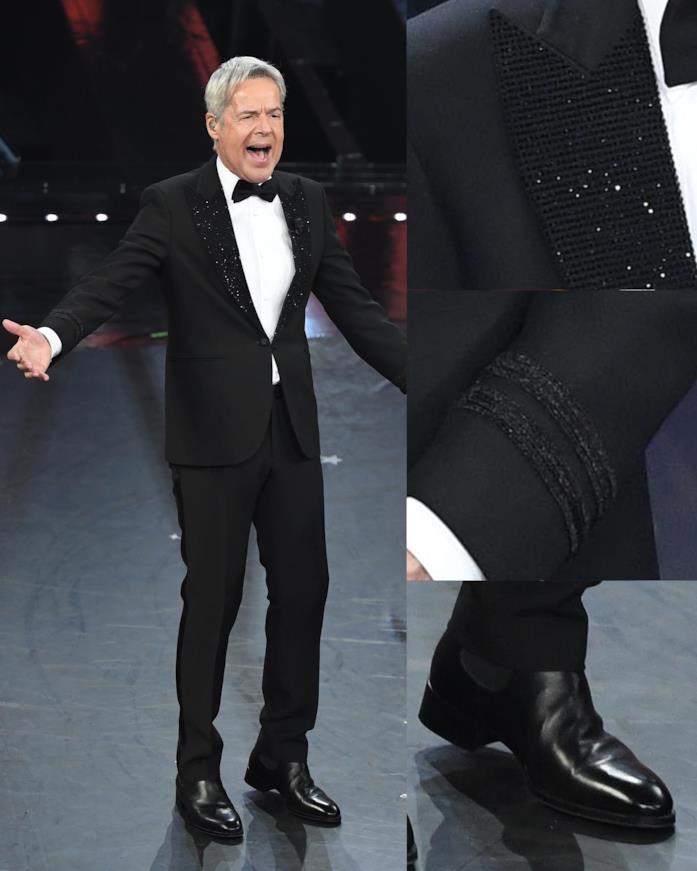I dettagli dell'abito firmato da Ermanno Scervino per Baglioni nella seconda serata del Festival di Sanremo 2019 I dettagli dell'abito firmato da Ermanno Scervino per Baglioni nella seconda serata del Festival di Sanremo 2019