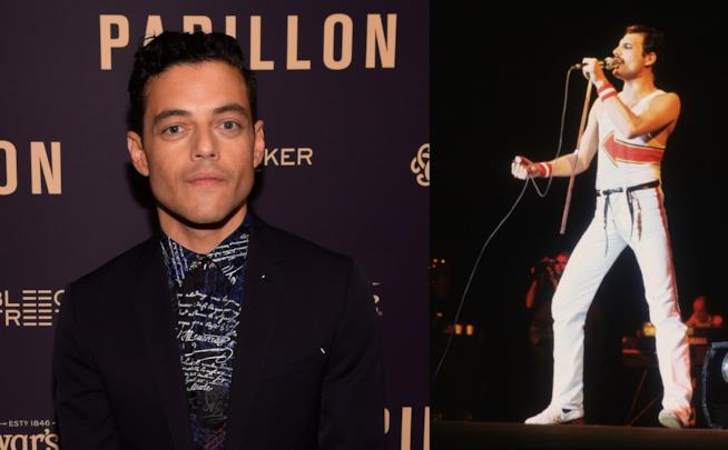 Rami Malek e Freddie Mercury Rami Malek e Freddie Mercury in concerto