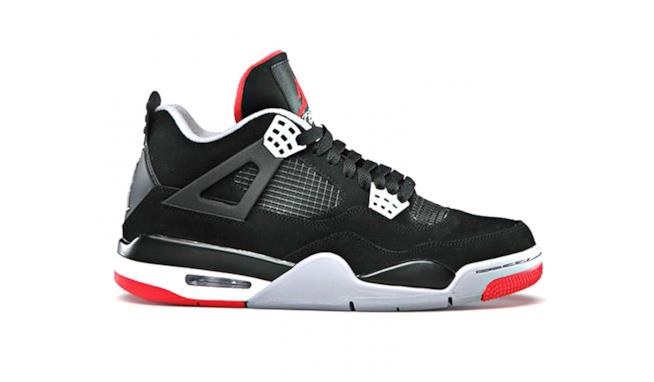 Air Jordan 4 Bred Laterale Air Jordan 4 Bred