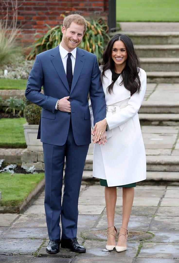 Harry e Meghan Markle Harry e Meghan Markle nell'annuncio del fidanzamento