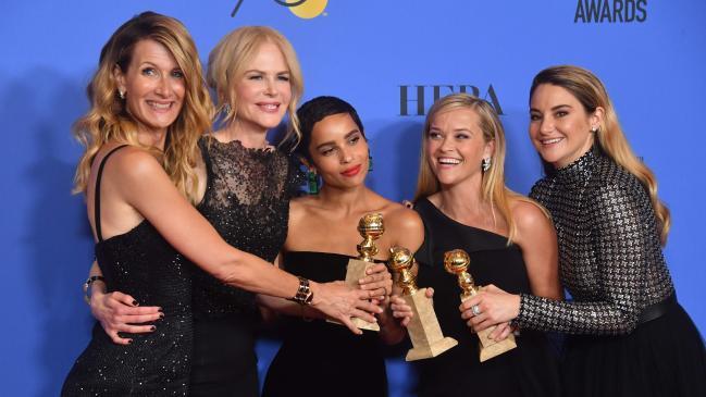 Il cast di Big Little Lies Le attrici protagoniste di Big Little Lies con i Golden Globes vinti alla 75ma edizione dei premi