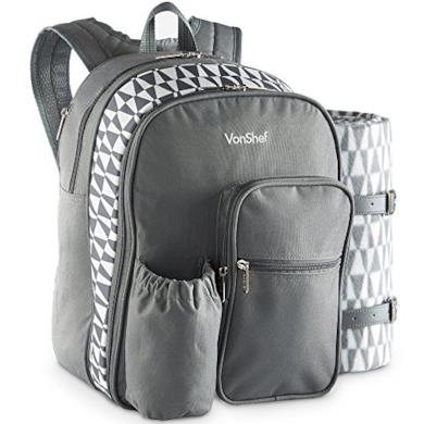 Borsa termica con coperta e posate