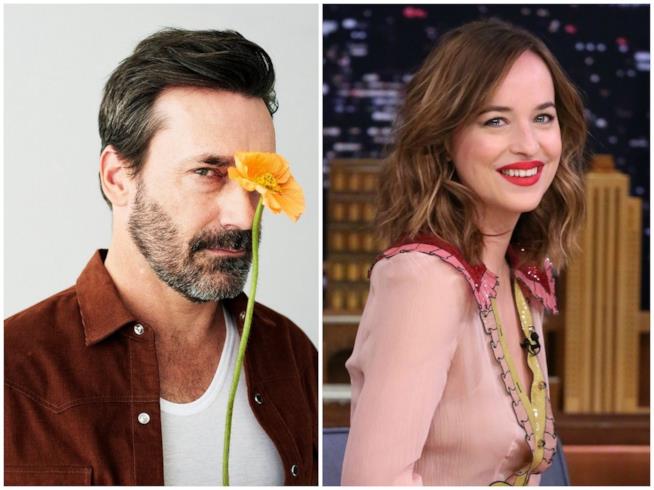 Dakota Johnson esce con Jon Hamm Dakota Johnson e Jon Hamm