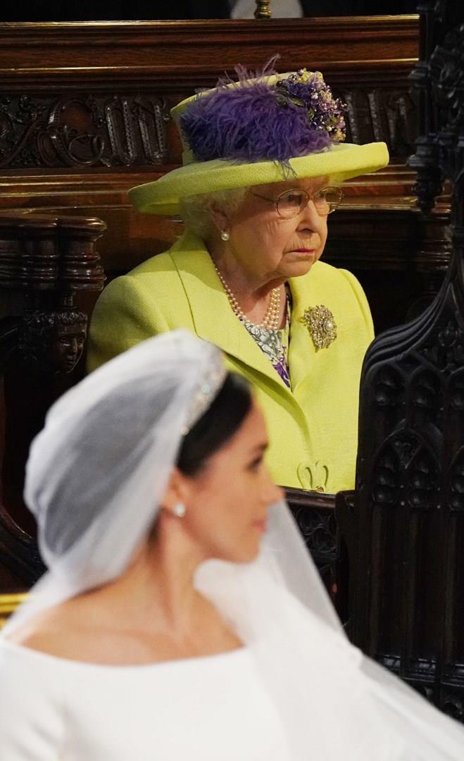 La Regina Elisabetta La Regina Elisabetta durante le nozze di Harry e Meghan