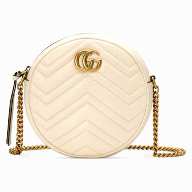 Mini borsa a spalla rotonda GG Marmont