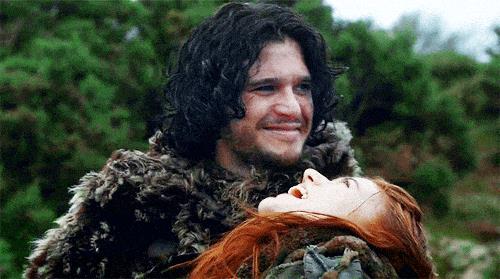 Kit e Rose Jon Snow e Ygritte che ridono