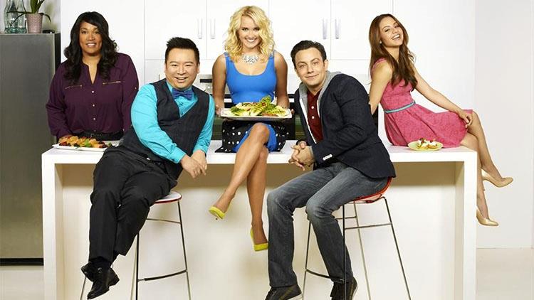 Young & Hungry Il cast di Young & Hungry in cucina