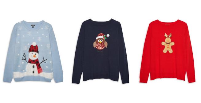 I golf di Natale di Primark 2017 Tre maglioni della collezione natalizia di Primark 2017