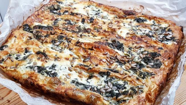 Pasticcio spinaci fiocchi di latte Torta salata