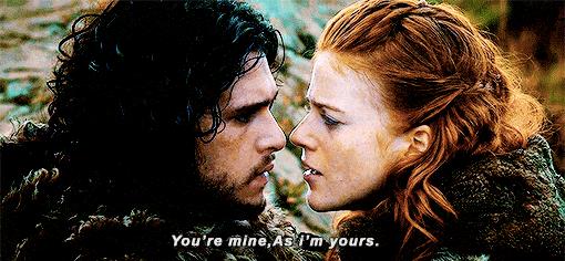 Jon e Ygritte Ygritte e Jon mentre si dichiarano amore