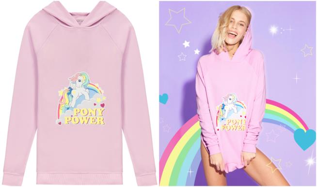Felpa rosa My Little Pony For Tezenis Felpa della linea My Little Pony Tezenis