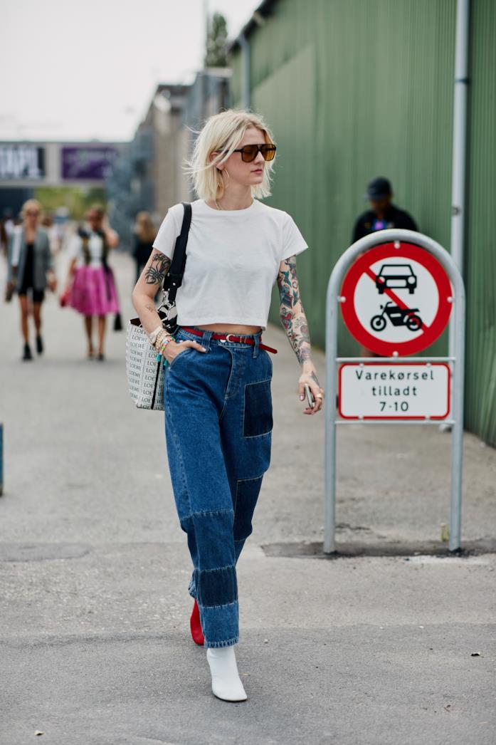 Outfit casual con jeans Outfit casual con jeans a vita alta